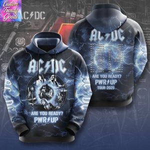 AC DC Are You Ready Pwr Up Tour 2025 Hoodie