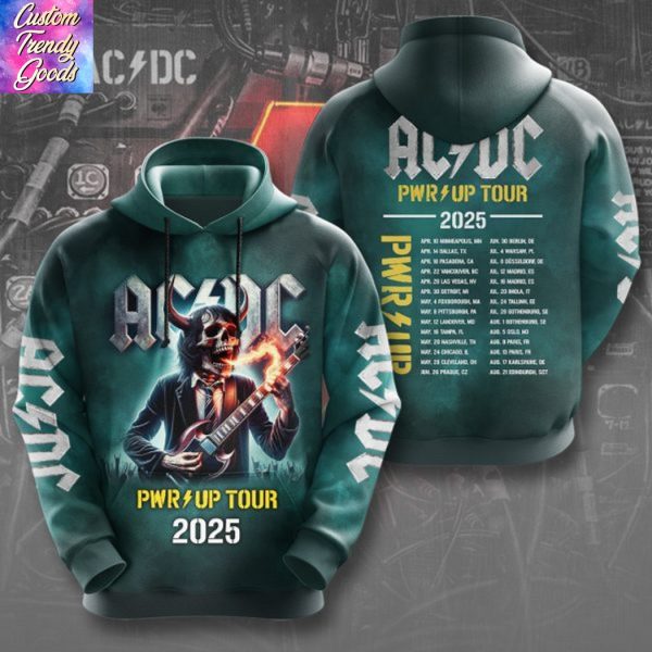 AC DC Pwr Up Tour 2025 Design Hoodie