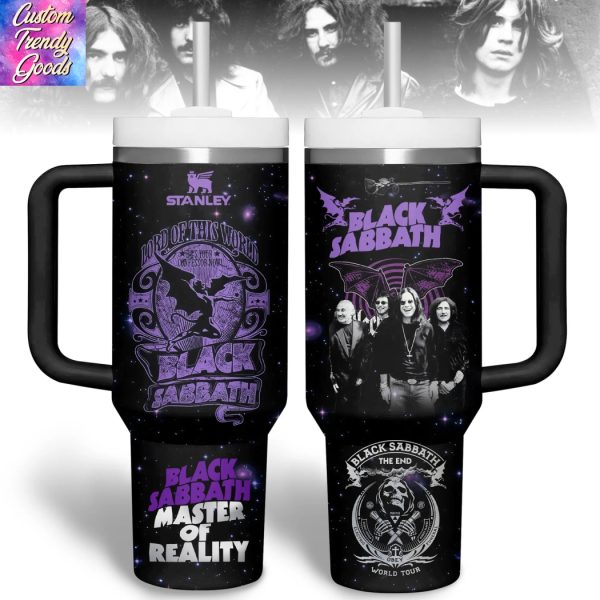 Black Sabbath Master Of Reality Tumbler With Handle And Straw
