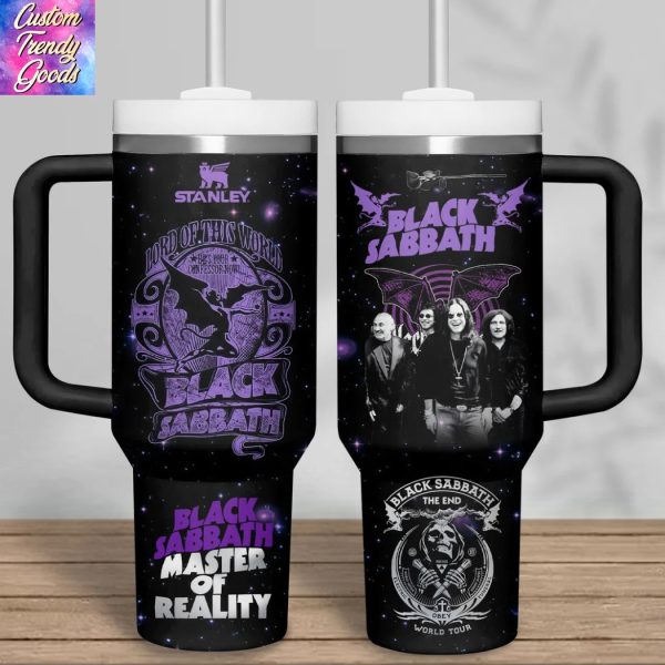Black Sabbath Master Of Reality Tumbler With Handle And Straw