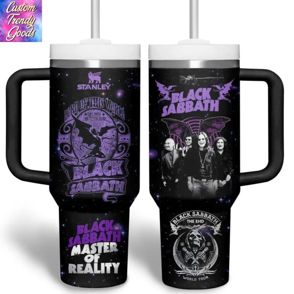 Black Sabbath Master Of Reality Tumbler With Handle And Straw
