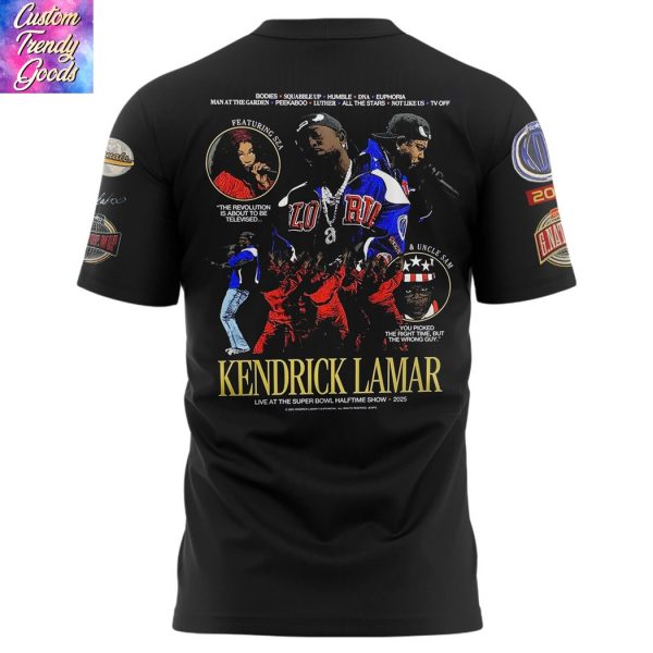 Kendrick Lamar x SZA x Uncle Sam Grand National Tour Super Bowl LIX 3D T-Shirt