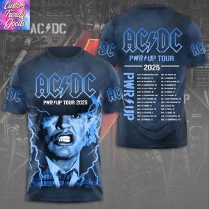 Pwr Up Tour 2025 AC DC 3D T-Shirt