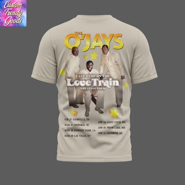 The O Jays – Last Stop On The Love Train The Final Tour 3D T-Shirt