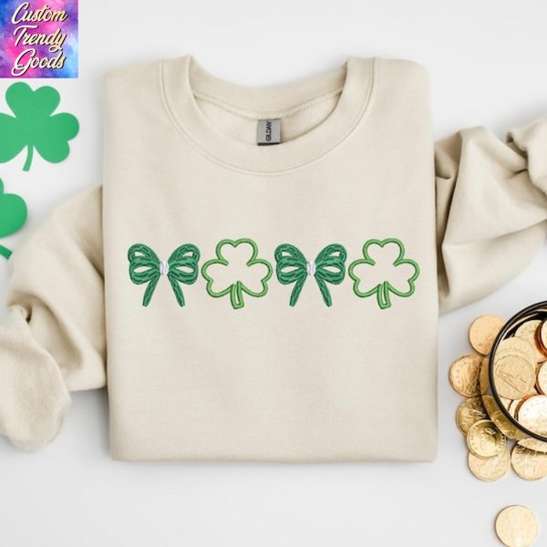 Embroidered St Patricks Day Sweatshirt