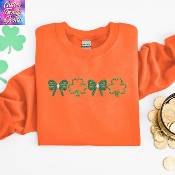 Embroidered St Patricks Day Sweatshirt