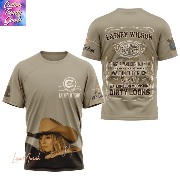 Lainey Wilson Dirty Looks Signature 3D T-Shirt