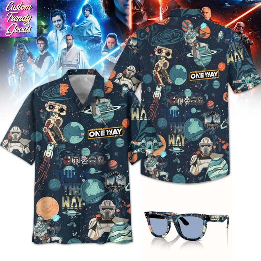 Star Wars On Program One Way Out Hawaiian Shirt Star Wars On Program One Way Out Hawaiian Shirt