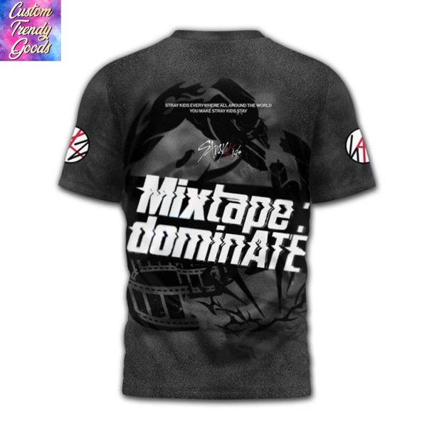 Stray Kids Mixtape Dominate 3D T-Shirt