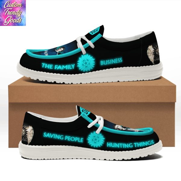 Supernatural Saving People Hunting Things Hey Dude Shoes – Black