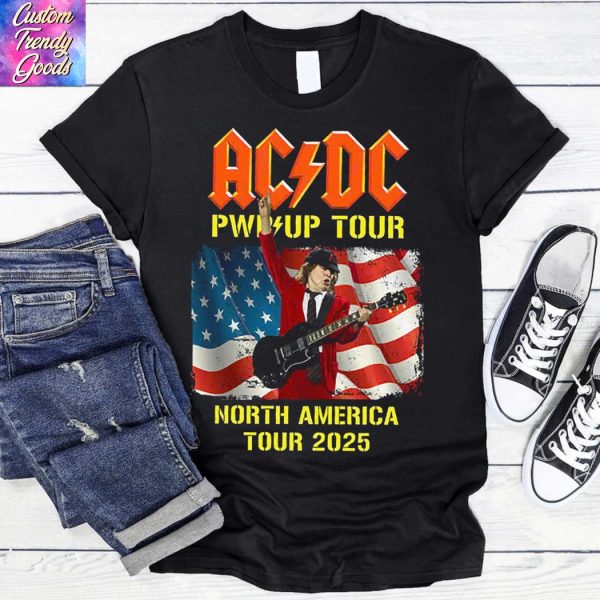 AC DC Pwr Up Tour North America 2025 Unisex T-Shirt