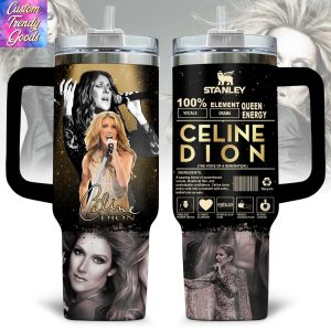 Celine Dion The Voice Of A Generation Tumbler With Handle And Straw