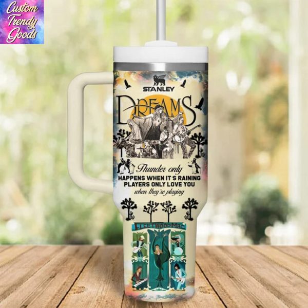 Fleetwood Mac If You Dont Love Me Now You Will Never Love Me Again Tumbler With Handle And Straw