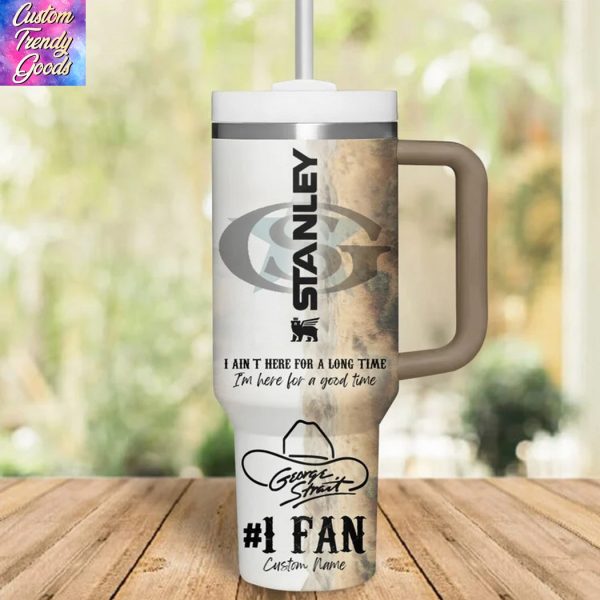 George Strait Aint Nothing Sweeter Than Chasing That Fever For Cowboy And Dreamers Like Us Tumbler With Handle And Straw