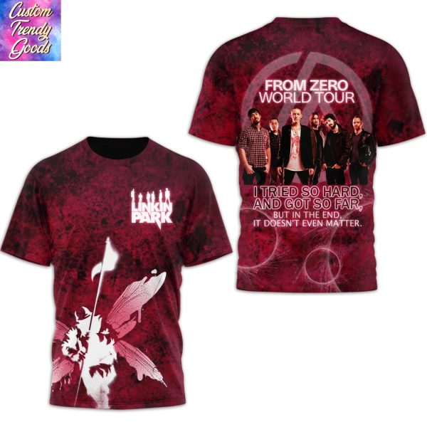 Linkin Park From Zero World Tour 3D T-Shirt