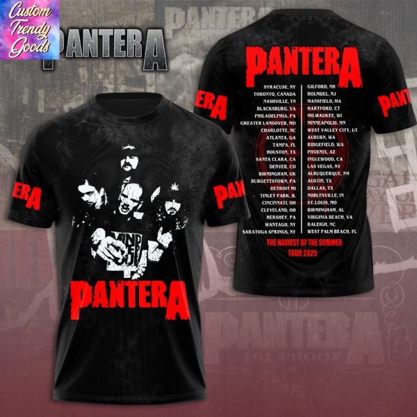Pantera The Haviest Of The Summer Tour 2025 3D T-Shirt