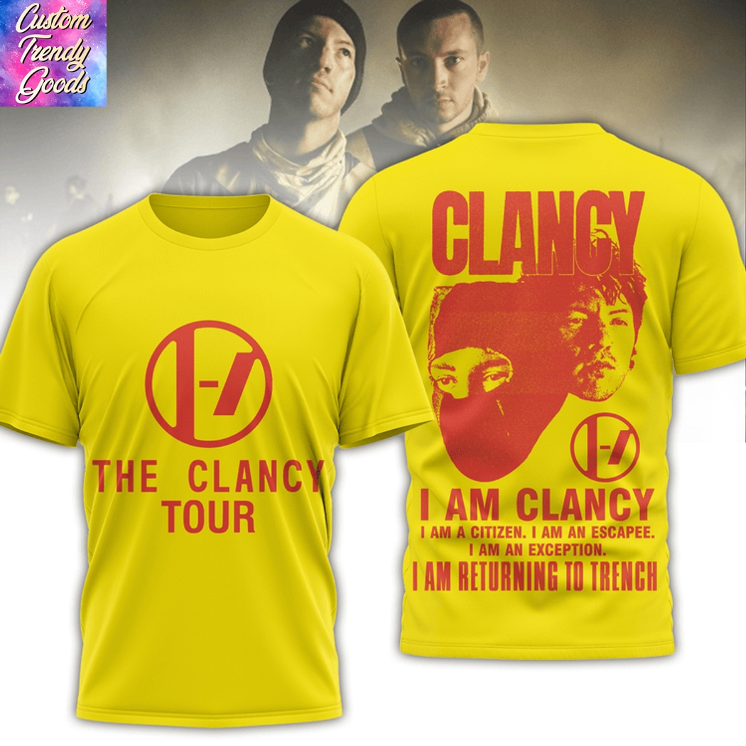 Twenty One Pilots The Clancy Tour 3D T-Shirt Twenty One Pilots The Clancy Tour 3D T-Shirt