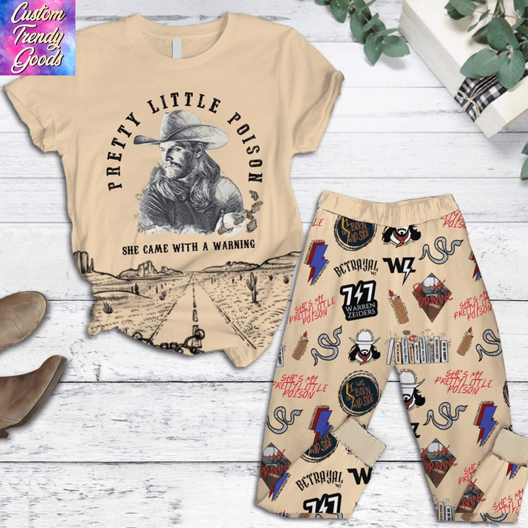 Warren Zeiders Pretty Little Poison She Came With A Warning Pajamas Set Warren Zeiders Pretty Little Poison She Came With A Warning Pajamas Set