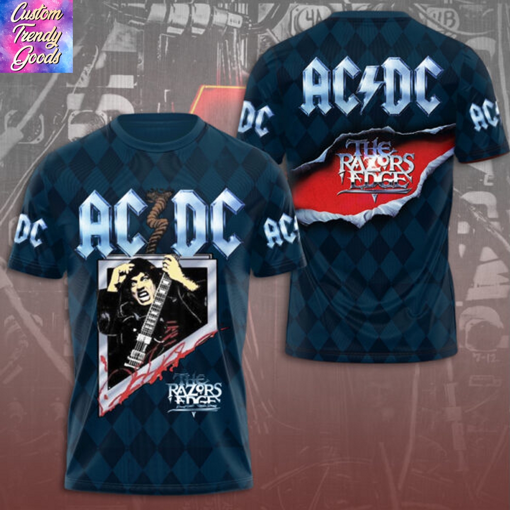 AC DC The Razors Edge 3D T-Shirt AC DC The Razors Edge 3D T-Shirt