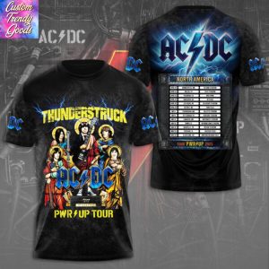 AC DC Thunderstruck Pwr Up Tour 3D T-Shirt