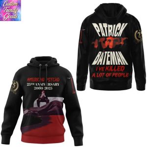 American Psycho 25th Anniversary 2000-2025 Patrick Bateman Hoodie