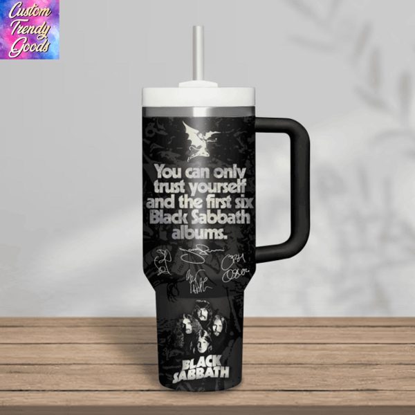 Black Sabbath Back To The Beginning Tumbler With Handle And Straw