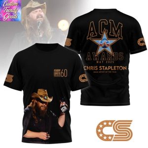 Chris Stapleton ACM Awards May 2025 Male Artist Of The Year 3D T-Shirt
