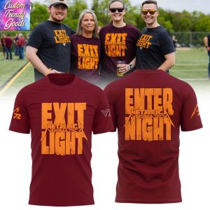 Exit Light Enter Night Virginia Tech Hokies Metallica 3D T-Shirt