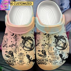 Fourth Wing Book Crocs
