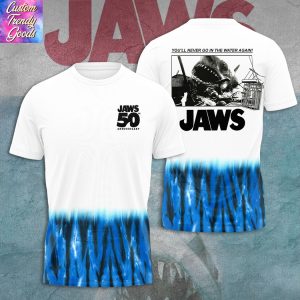 Jaws 50th Anniversary 1975-2025 3D T-Shirt