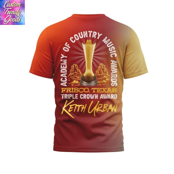 Keith Urban Academy Of Country Music Awards 3D T-Shirt