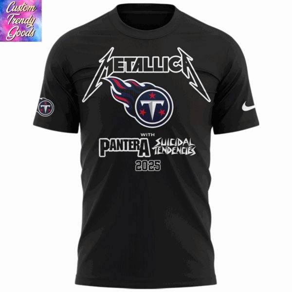 Metallica M72 World Tour Tennessee Titans 3D T-Shirt
