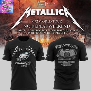 Metallica M72 World Tour Tennessee Titans 3D T-Shirt – White