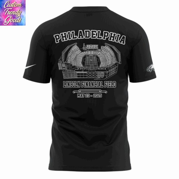 Metallica M72 World Tour x Philadelphia Eagles 3D T-Shirt – Black