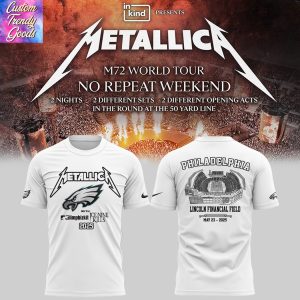 Metallica Virginia Tech Hokies Exit Light Enter Night 3D T-Shirt – Black