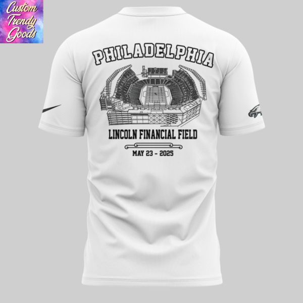Metallica M72 World Tour x Philadelphia Eagles 3D T-Shirt – White