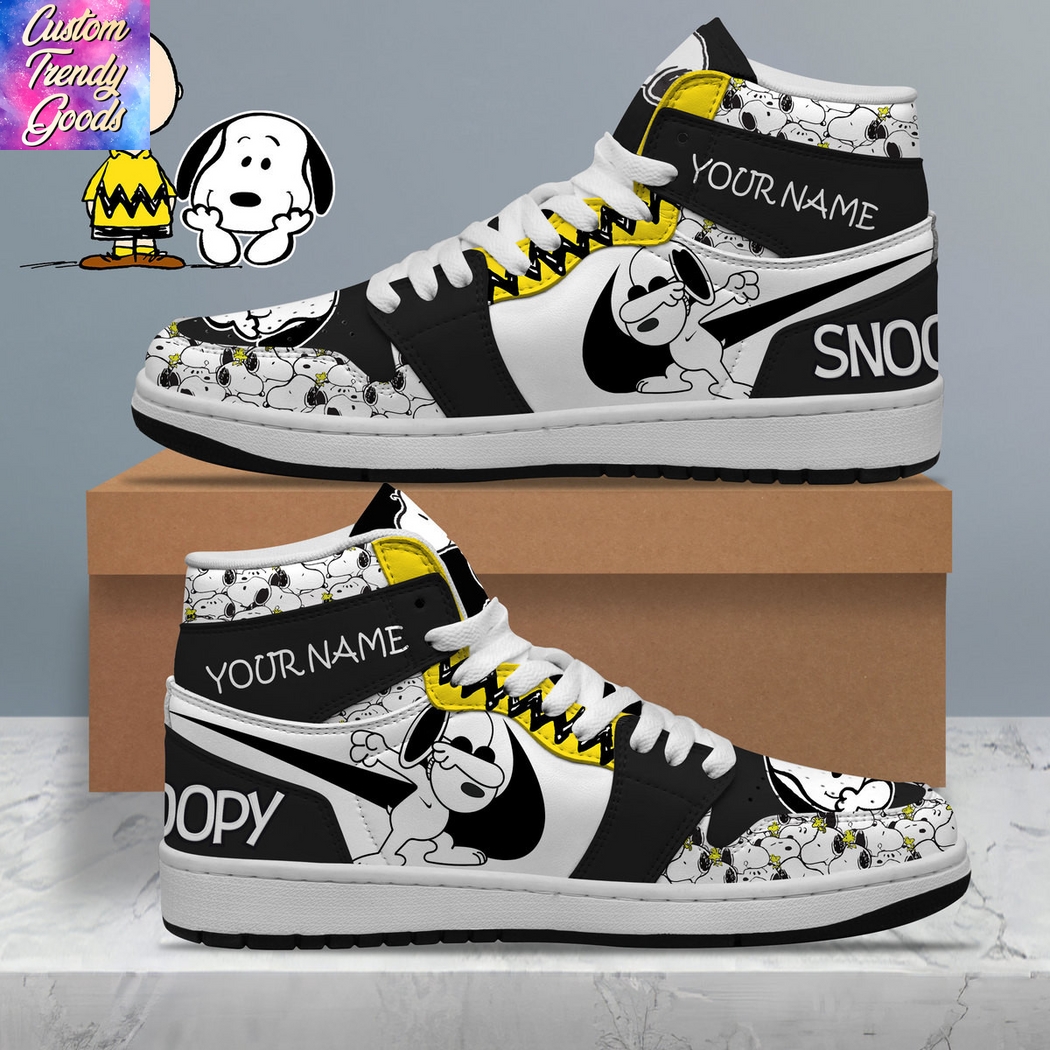 Personalized Snoopy Air Jordan 1 High Top Personalized Snoopy Air Jordan 1 High Top