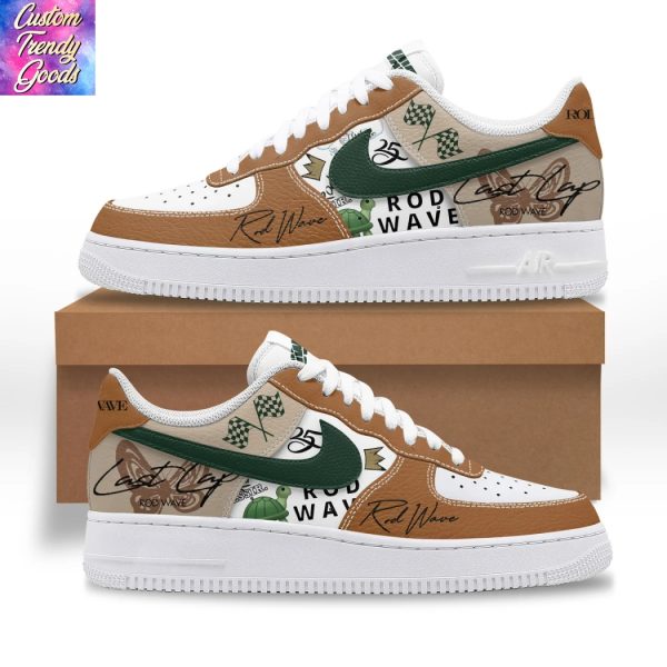Rod Wave 25 Last Lap Air Force Shoes